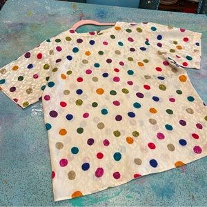 CVintage Abstract Polka Dot Shirt